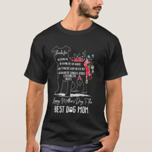 Camiseta Linda Mãe de Cachorro Floral Feliz Dia das Mães Me