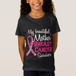 Camiseta Linda mãe mãe sobrevivente do câncer de mama