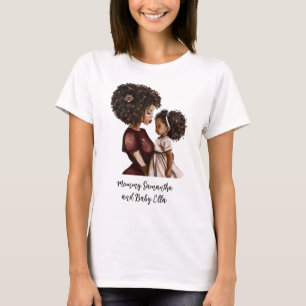 Camiseta Linda mãe negra e filha