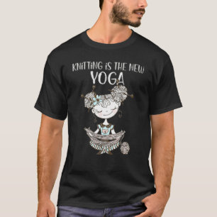 Camiseta Linda Malha Nova Yoga Louca Crochê Senhora Tricota