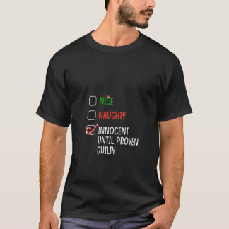 Camiseta Linda Maliciosa Inocente Até Prova Em contrário De
