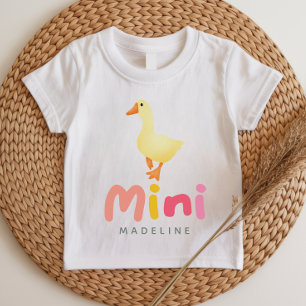 Camiseta Linda Mama e Mini Coquete Rosa