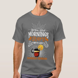 Camiseta Linda manhã com Espresso Romano