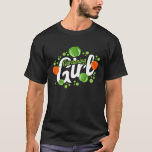 Camiseta Linda Menina da Jardinagem Jardim de Legumes Jar