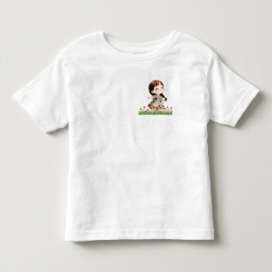 Camiseta Linda Menina em Campo de Flores Kids'