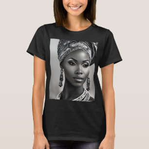 Camiseta Linda mulher africana