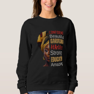 Camiseta Linda Mulher Garifuna - Infeliz, Forte, Educada