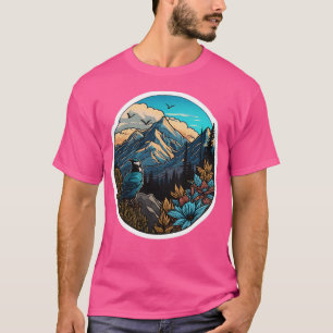 Camiseta Linda Natureza, Montanhas Ativas