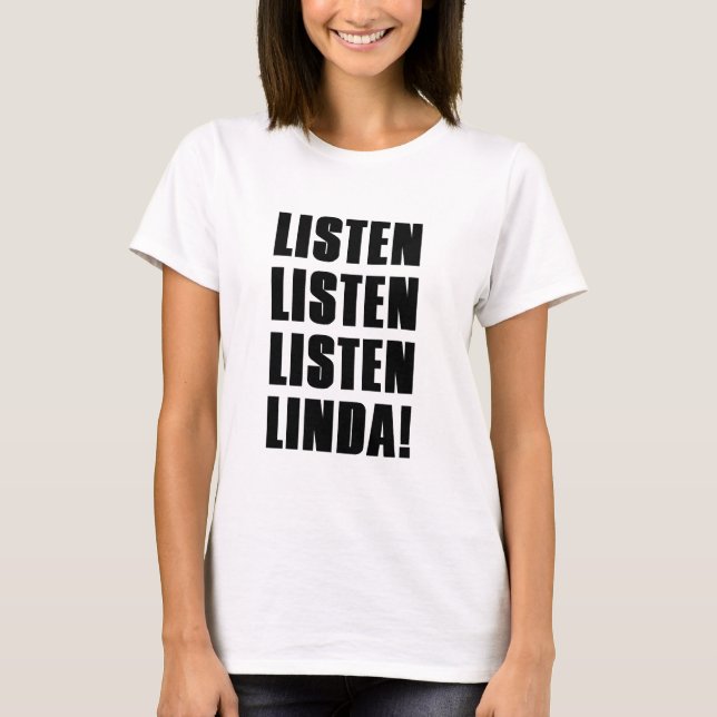 CAMISETA LINDA OUVA-ME (Frente)