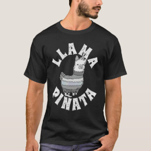 Camiseta Linda Pinata de Lhama  Animal  Para Homens Mulhere