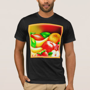 Camiseta Linda pintura de Frutas Tropicais. Comprar Agora