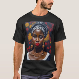 Camiseta Linda pintura negra africana