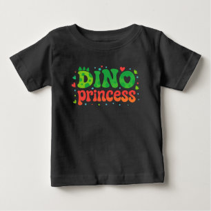 Camiseta Linda Princesa Dinossauro Cartoon   Adorável Dinos