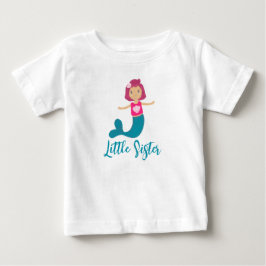 Camiseta Linda Princesa Sereia Concha Marinha Pastel