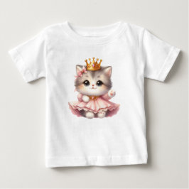 Camiseta Linda Princesinha Gatinho
