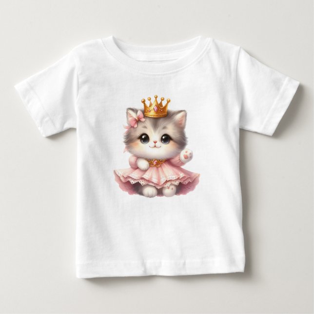 Camiseta Linda Princesinha Gatinho (Frente)