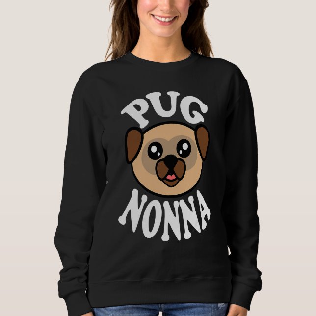 Camiseta Linda Pug Nonna (Frente)