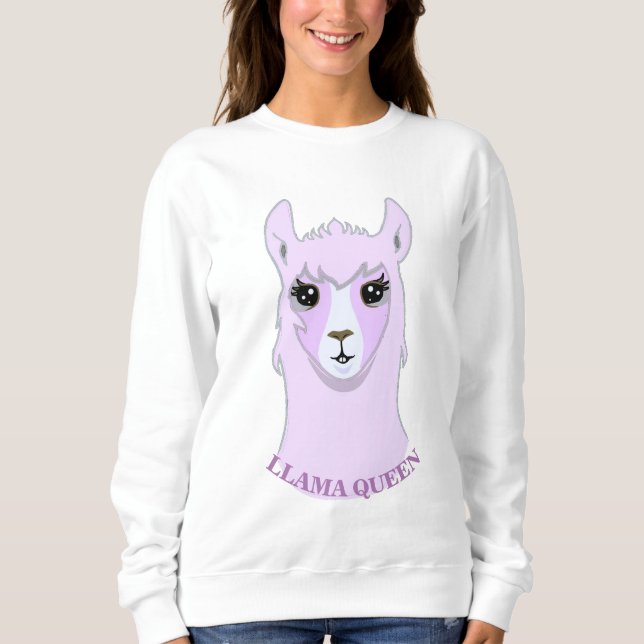 Camiseta Linda Rainha Llama (Frente)
