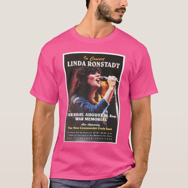 Camiseta Linda Ronstadt No Concert 70S (Frente)