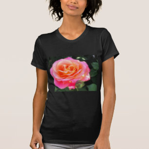 Camiseta Linda Rosa Rosa e Laranja