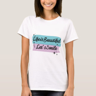 Camiseta Linda vida, coração feliz