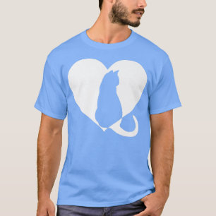 Camiseta Linda Vintage Que Ama Gatos Negros Brancos Engraça