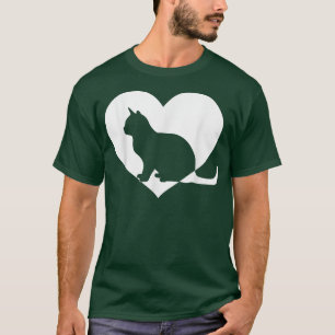 Camiseta Linda Vintage Que Ama Gatos Negros Brancos Engraça