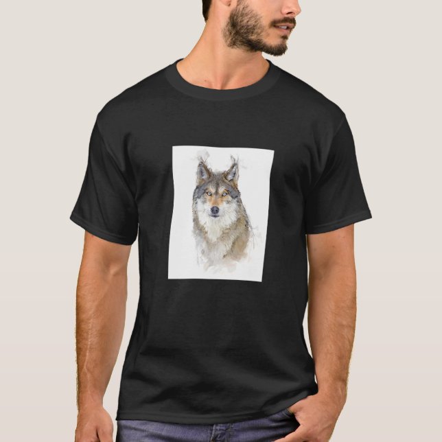 Camiseta Linda Wolf Retrait Wildlife (Frente)