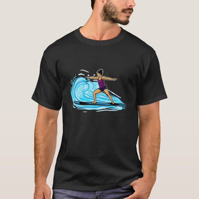 Camiseta Linda Yoga de paddle stand up (Frente)