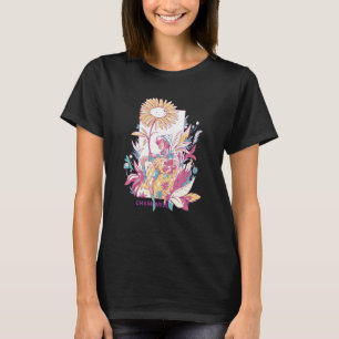Camiseta Lindas Flores de Camomila em Aquarela Colorida Jar