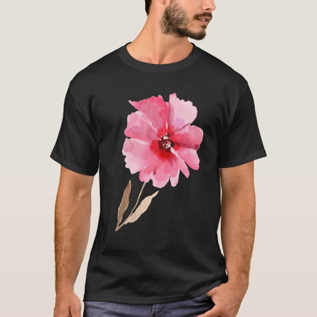 Camiseta Lindas Flores De Jardim E Flores Gráficas (Frente)