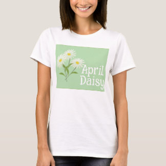 Camiseta Lindas Flores de Margarida Aquarela Aniversário de