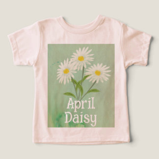 Camiseta Lindas Flores de Margarida Aquarela Aniversário de