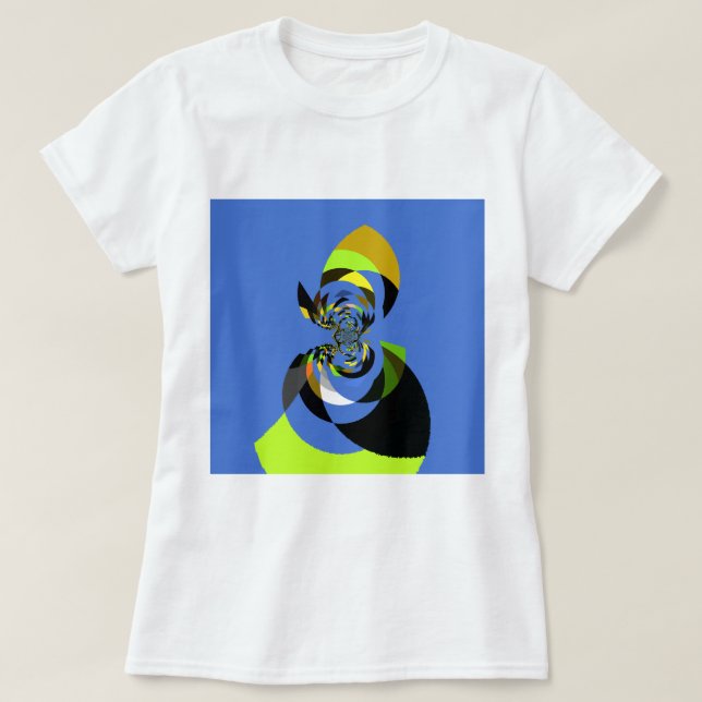 Camiseta Lindas ilustrações coloridas da silhueta feminina (Frente do Design)