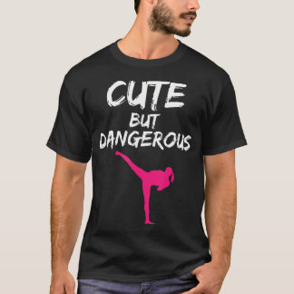 Camiseta Lindas Mas Perigosas Garotas Engraçadas de Karatê 