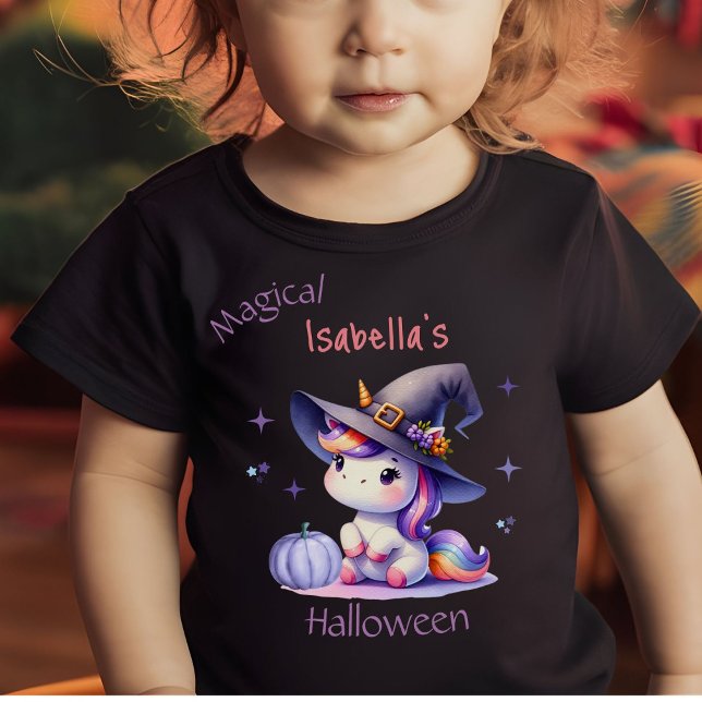 Camiseta Lindas Meninas Unicórnio Divertidas no Halloween c (Criador carregado)