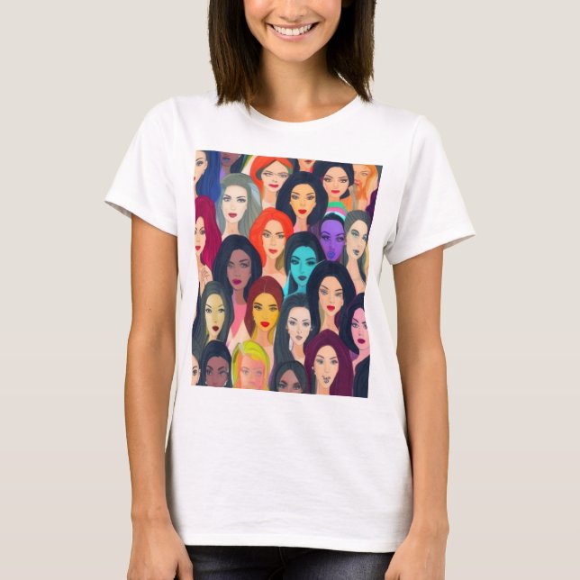 Camiseta Lindas Mulheres (Frente)