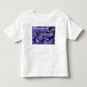 Camiseta Lindas Petúnias Violeta Azul Poder das Flores