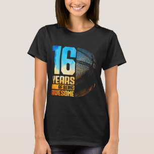 Camiseta Lindo 16º Anos de Basquete Basquete 16 Velho Jogad