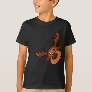 Camiseta Lindo Alce Kawaii Rena Divertido Alasca Alce
