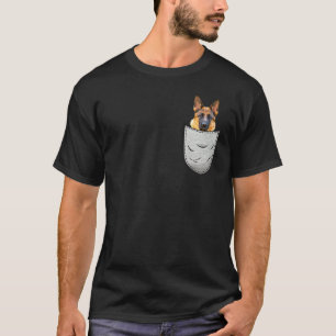 Camiseta Lindo Alsaciano Pastor Alemão Para Dono de Bolso d