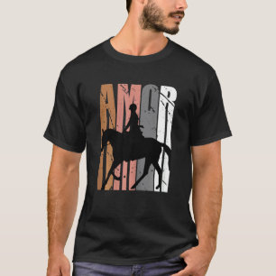 Camiseta Lindo Amor Marrom Motivacional Vida De Cavalgada R