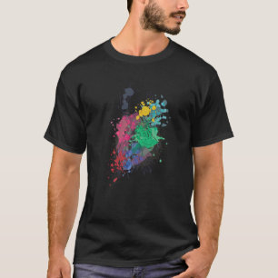 Camiseta Lindo Animal de Cervo em Aquarela para Estilo Pop