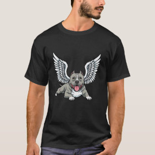 Camiseta Lindo Anjo Pitbull Asas Design Amante de Cães