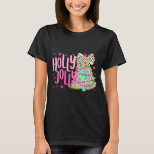 Camiseta Lindo Arco Coquete Meninas Árvore de Natal Feliz N