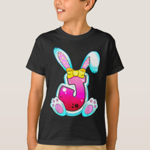 Camiseta Lindo Arco Coquette de Páscoa Colorido Letra J Ini