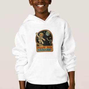 Camiseta Lindo Astronauta Retro Siga Seus Sonhos Espaço Mem