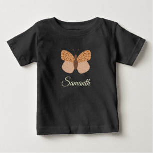 Camiseta lindo boho Borboleta monograma nome menina bebê