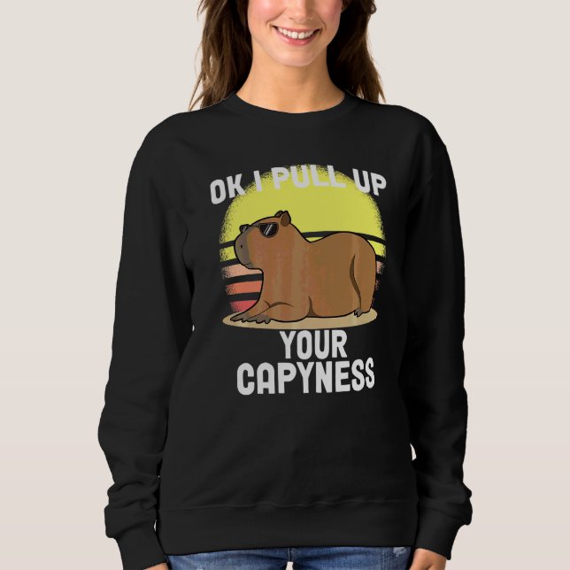 Camiseta Lindo Capivara Ok Eu Chego Capivara Meme Retro (Frente)