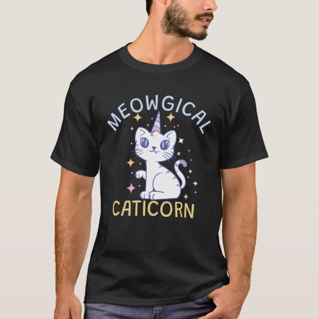 Camiseta Lindo Caticórnio Mágico (Frente)